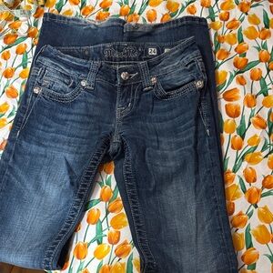 Miss Me Women's Boot Cut Jeans - Dark Blue, Size 24, MAKE AN OFFER